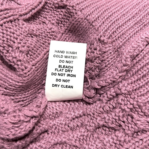 AndTheWhy Mauve Textured Oversized Cotton Sweater Vest | Size Small/Medium - Picture 11 of 11